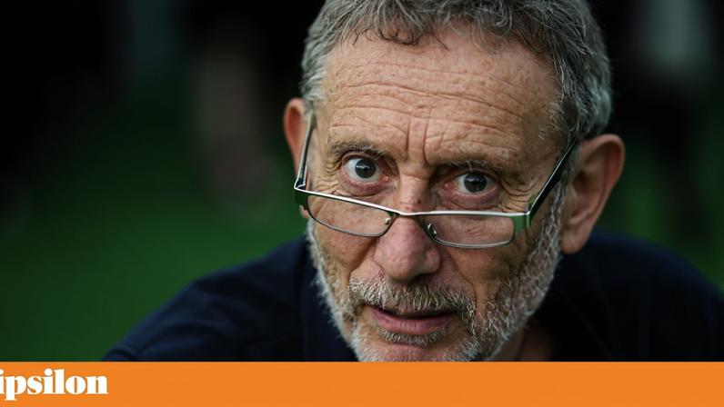 Michael Rosen fotografado no Hay Festival em Maio de 2019