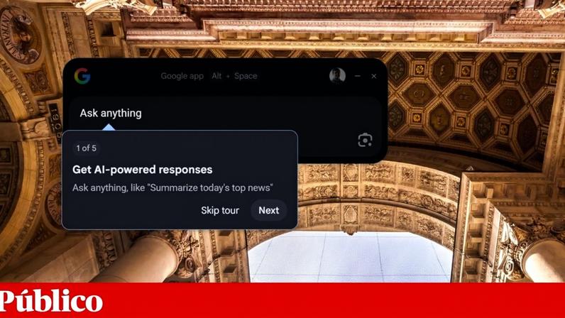 Após instalada, a nova barra de pesquisa da Google para o Windows pode ser aberta rapidamente pressionando, em simultâneo, as teclas [Alt] e [Space]