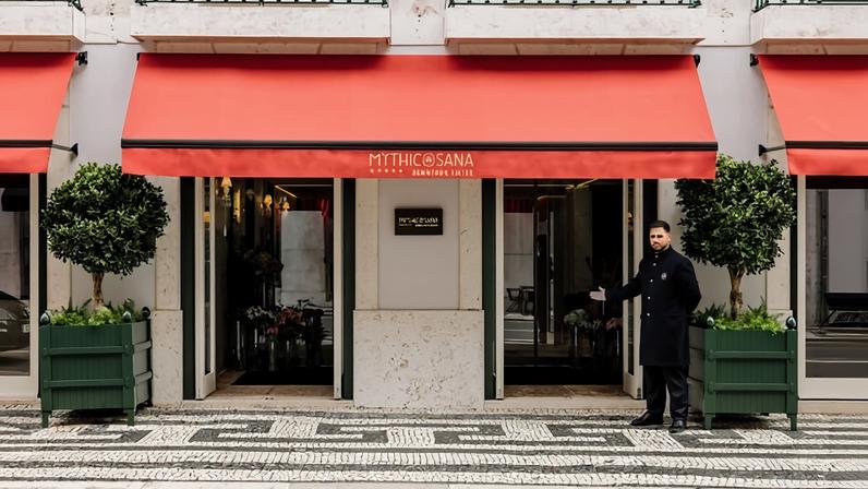 Imagem de um hotel de luxo com uma suíte e fragrâncias