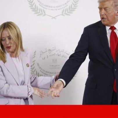 Meloni teve de admoestar Trump e ficou no mesmo grupo dos líderes europeus