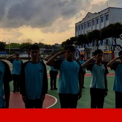 Alunos da Escola Portuguesa de Macau recebem treino militar em internato