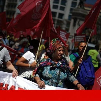 Milhares de trabalhadores voltam a marchar em Lisboa contra o pacote laboral