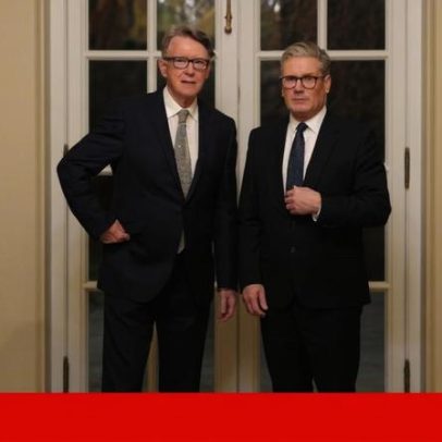 Starmer vai ao Parlamento negar conhecimento de ligações de Mandelson a Epstein