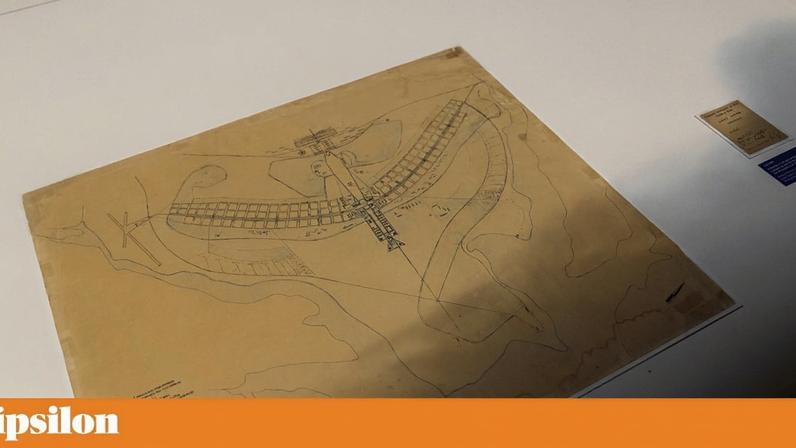 O desenho original do Plano Piloto para Brasília, entregue a concurso no dia 11 de Março de 1957
