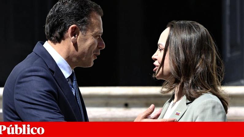 O encontro entre o primeiro-ministro, Luís Montenegro, e a opositora venezuelana, María Corina Machado
