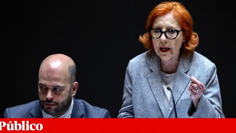 A ministra do Ambiente e Energia, Maria da Graça Carvalho, durante o debate sectorial na Assembleia da República, em Lisboa, 24 de Abril de 2026