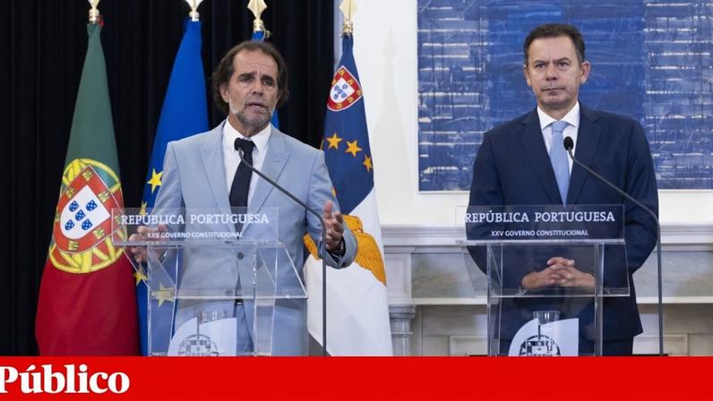 O primeiro-ministro, Luís Montenegro, e o presidente do governo regional da Madeira, Miguel Albuquerque