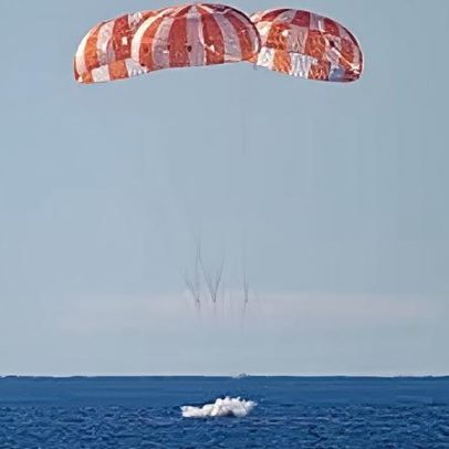 Astronauta conclui missão espacial com sucesso