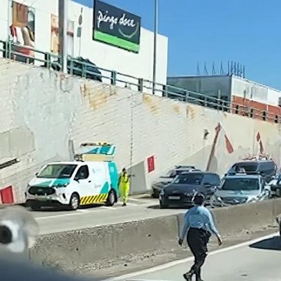 Perseguição e acidente mobilizam grande aparato na Avenida AEP