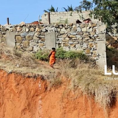 Erosão ameaça 500 casas no norte de Moçambique