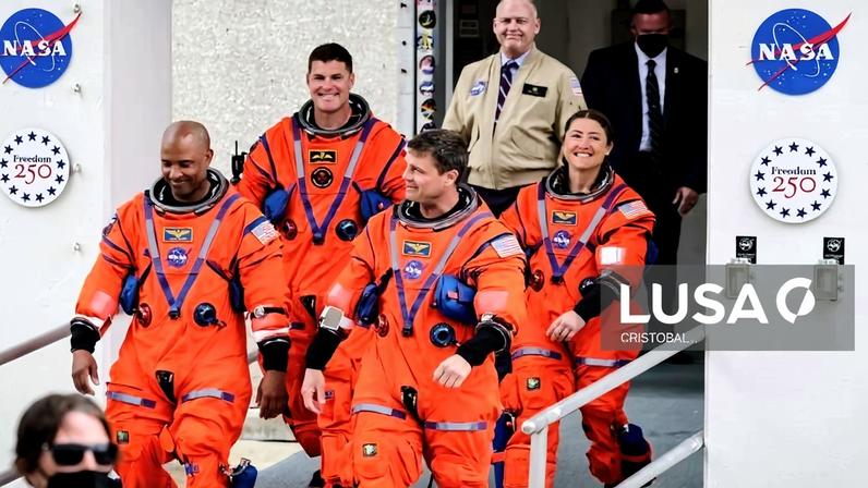 Astronautas da Artemis II acordam na cápsula Orion e orbitam a Terra no 1.º dia