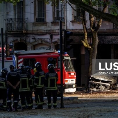 Dois mortos em despiste que gerou incêndio no centro de Coimbra