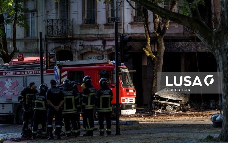 Dois mortos no despiste que causou incêndio no centro de Coimbra