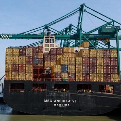 Exportações da UE para a China caem 6,5% e importações sobem 6,4% em 2025