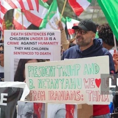 Iranianos em Lisboa pedem retomar a guerra para mudança de regime