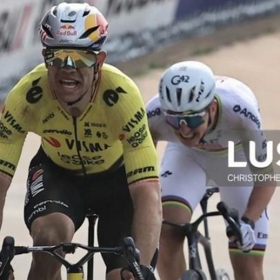 Van Aert vence Paris-Roubaix após superar azares e Pogacar