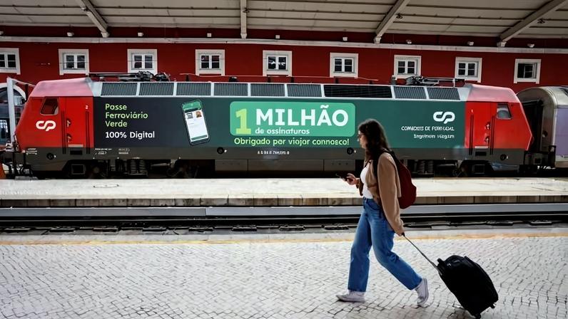 Passe ferroviário verde supera 1 milhão de titulos e 20 ME de receitas para CP