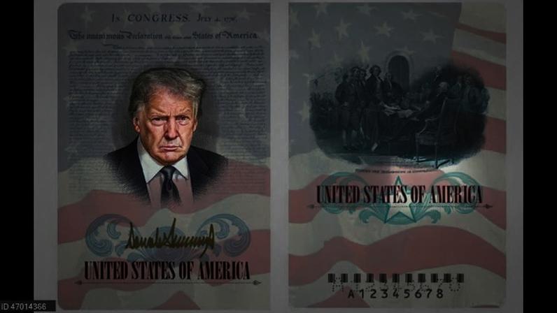 Trump figura em novos passaportes dos EUA por 250.º aniversário da Independência