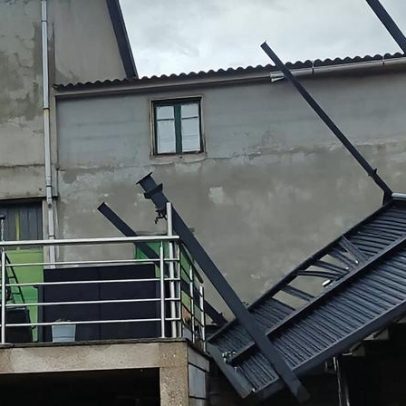 Mini-tornado danifica várias casas em Vinhais