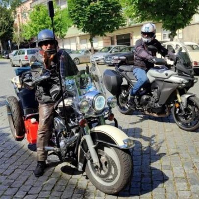 Leonel parte de Braga numa Harley-Davidson em direção à Ásia