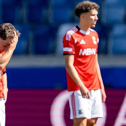 Benfica perde frente ao Club Brugge e falha final da Youth League