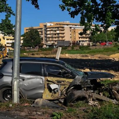 Jovem de 20 anos fica ferido num despiste na Variante do Fojo, Braga
