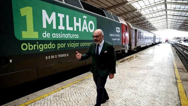 Ministro Pinto Luz em Santa Apolónia para anunciar balanço do Passe Verde
