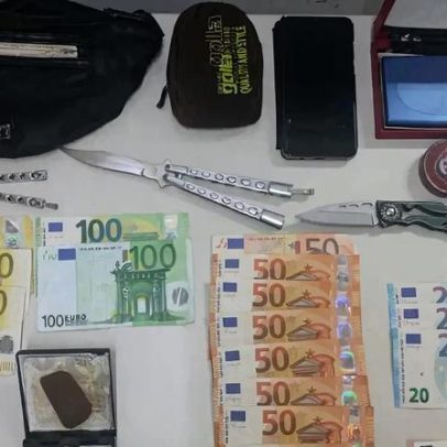 Condutor detido por tráfico em Braga após odor de droga no veículo