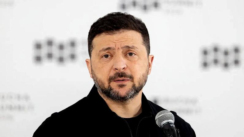 O presidente ucraniano, Volodymyr Zelensky