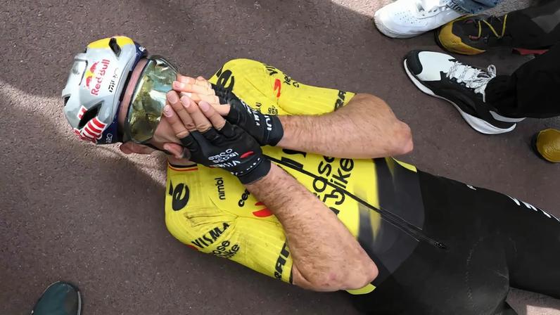 "Isto significa tudo para mim", disse o ciclista, visivelmente emocionado