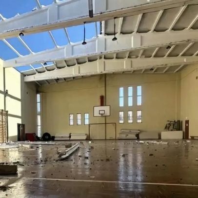 Rajada de vento provoca danos no quartel dos Bombeiros de São Brás de Alportel