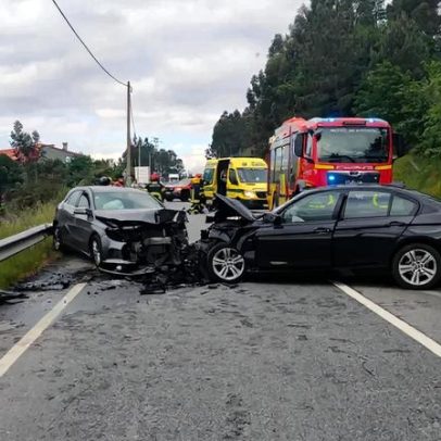 Homem em estado grave após colisão em Braga