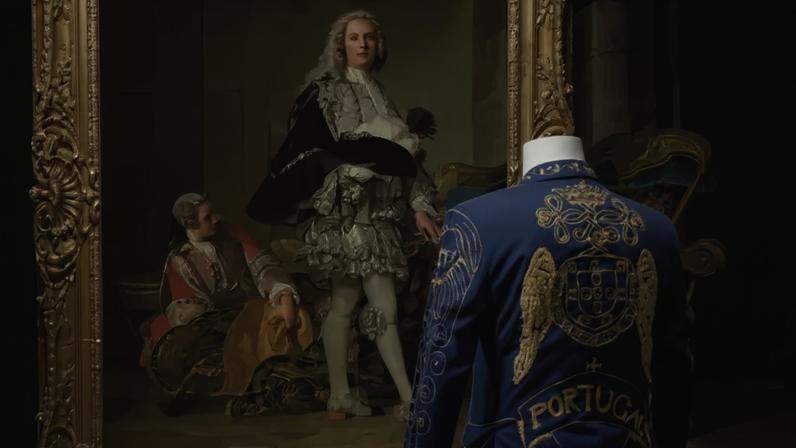 Um quadro de Jean-Marc Nattier e uma peça de Nuno Gama Foto: Jon Cazenave