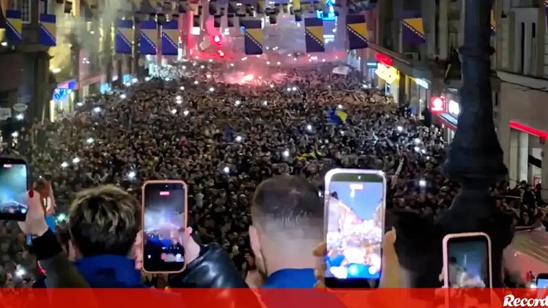 Milhares nas ruas de Sarajevo para festejar qualificação