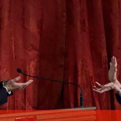 Macron e Sanae Takaichi despedem-se com golpe inspirado em Dragon Ball