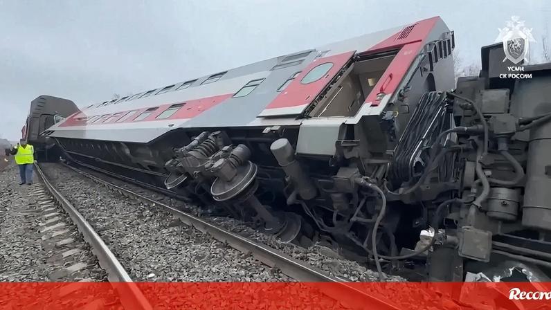 Descarrilamento de comboio na Rússia deixa 24 feridos