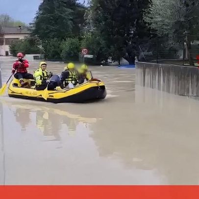 Chuvas intensas provocam cheias e danos no sul e centro de Itália