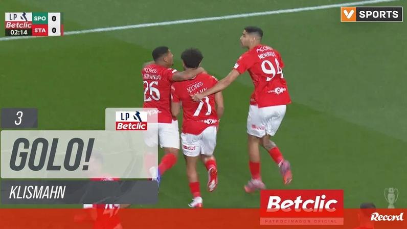 Klismahn coloca Santa Clara na frente do Sporting em Alvalade