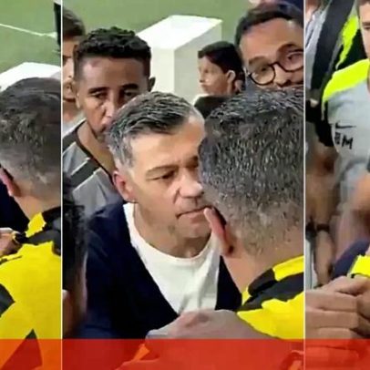 Adepto do Al Ittihad pediu explicações a Sérgio Conceição e acabaram abraçados