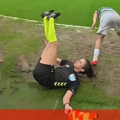 Turquia: árbitra atingida por carrinho; atacante não pediu desculpa nem ajudou