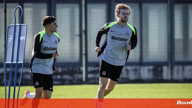 Fresneda regressa aos treinos do Sporting na véspera do jogo com o Arsenal