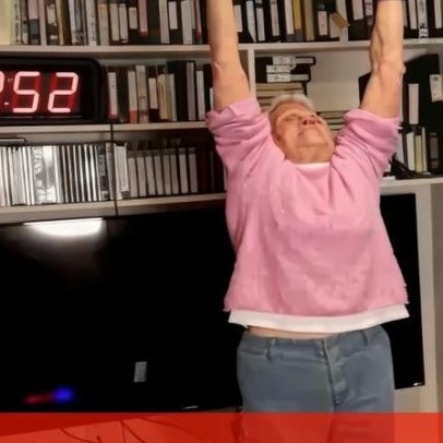 Mulher de 90 anos estabelece recorde de força e resistência