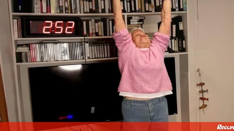 Mulher de 90 anos estabelece recorde de força e resistência