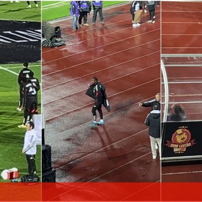 Lopes Cabral quase sempre sozinho no aquecimento para o Casa Pia-Benfica