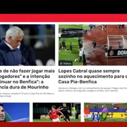 Benfica tropeça em Rio Maior; Mourinho domina conferência de imprensa