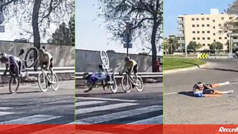 Remco Evenepoel sofre queda brutal na Catalunha