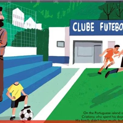Cristiano Ronaldo junta-se à coleção de biografias infantis ilustradas