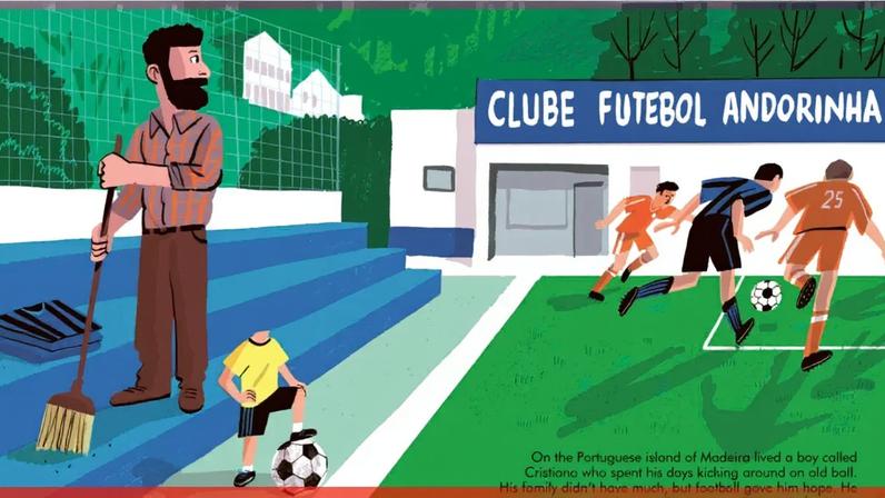 Cristiano Ronaldo junta-se à coleção de biografias infantis ilustradas