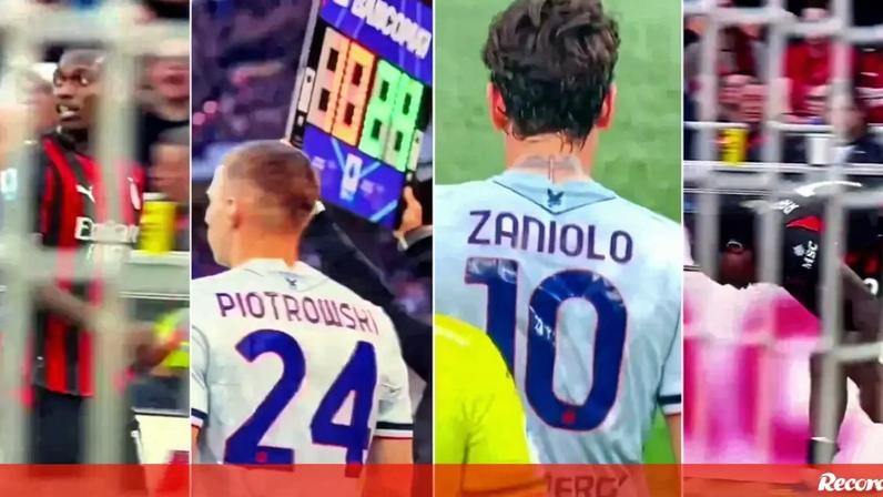 Onde estava Rafael Leão com a cabeça? O momento insólito do português no Milan-Udinese