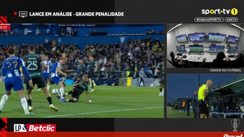 Polémica na Amoreira: Froholdt cai na área, árbitro consulta VAR e não marca